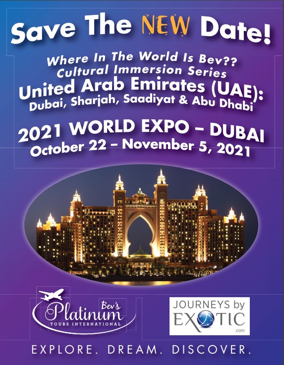 Save the Date 2021 World Expo Dubai!